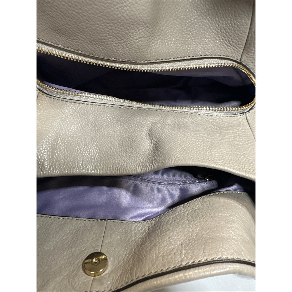 Coach Madison Pebbled Leather Phoebe Shoulder Bag G1461 F34291 Taupe Color - Picture 8 of 14